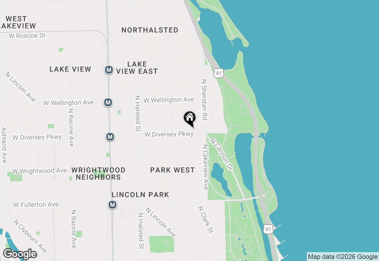 Map of 2800 N Pine Grove Avenue #8CD, Chicago, IL 60657