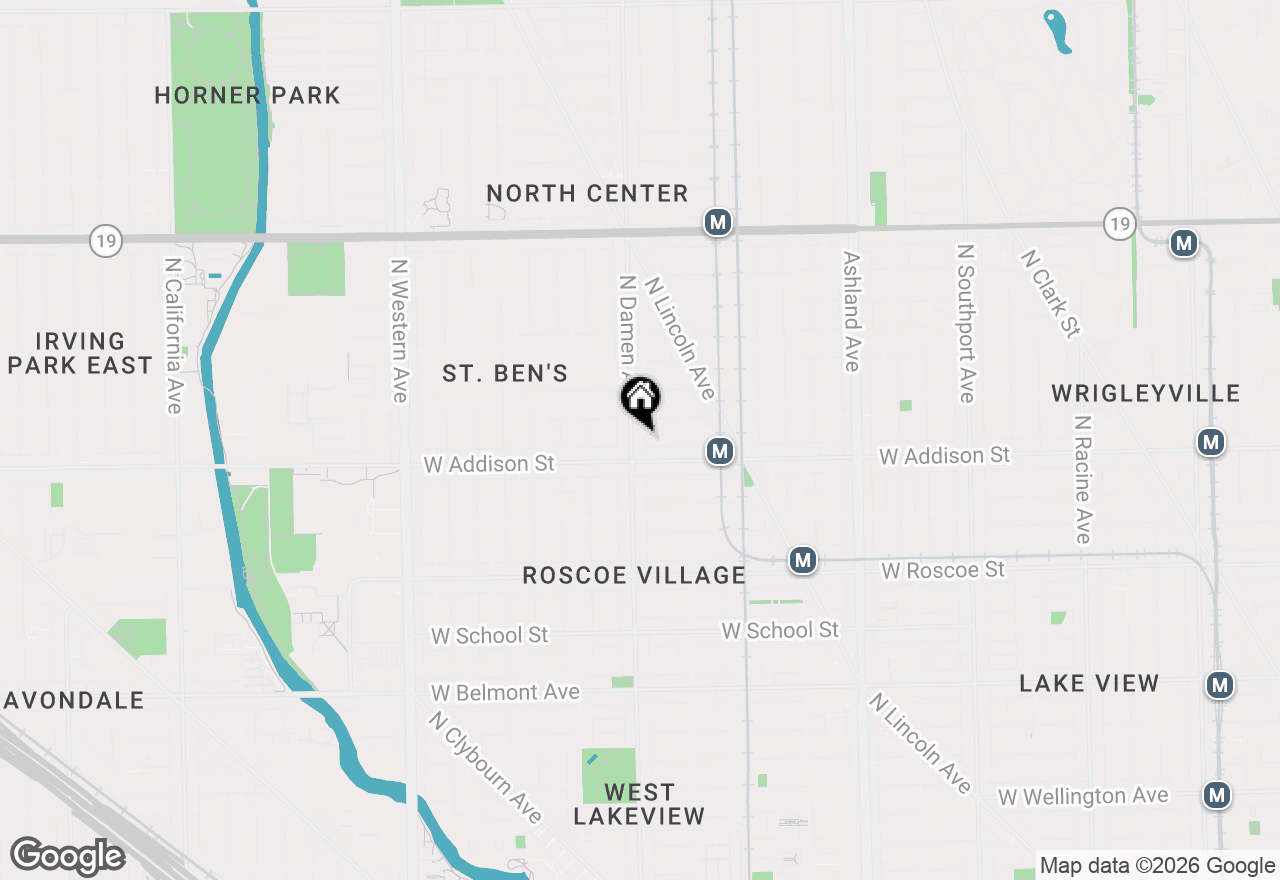 Map of 3619 N Damen Avenue #3, Chicago, IL 60618
