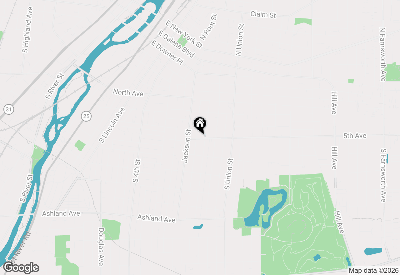 Map of 570 5th Avenue, Aurora, IL 60505