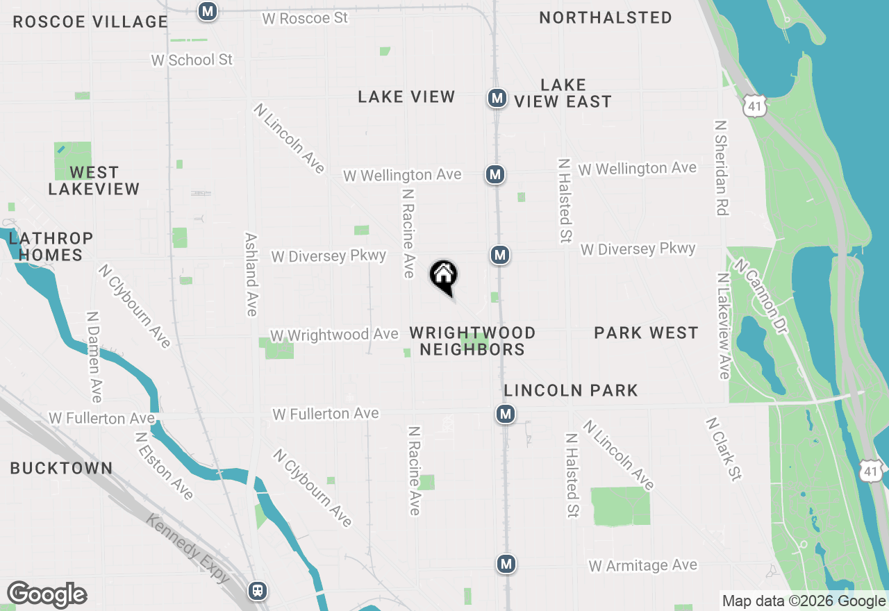 Map of 2640 N Seminary Avenue #1S, Chicago, IL 60614