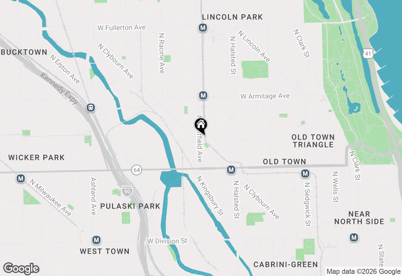 Map of 958 W Willow Street #4, Chicago, IL 60614