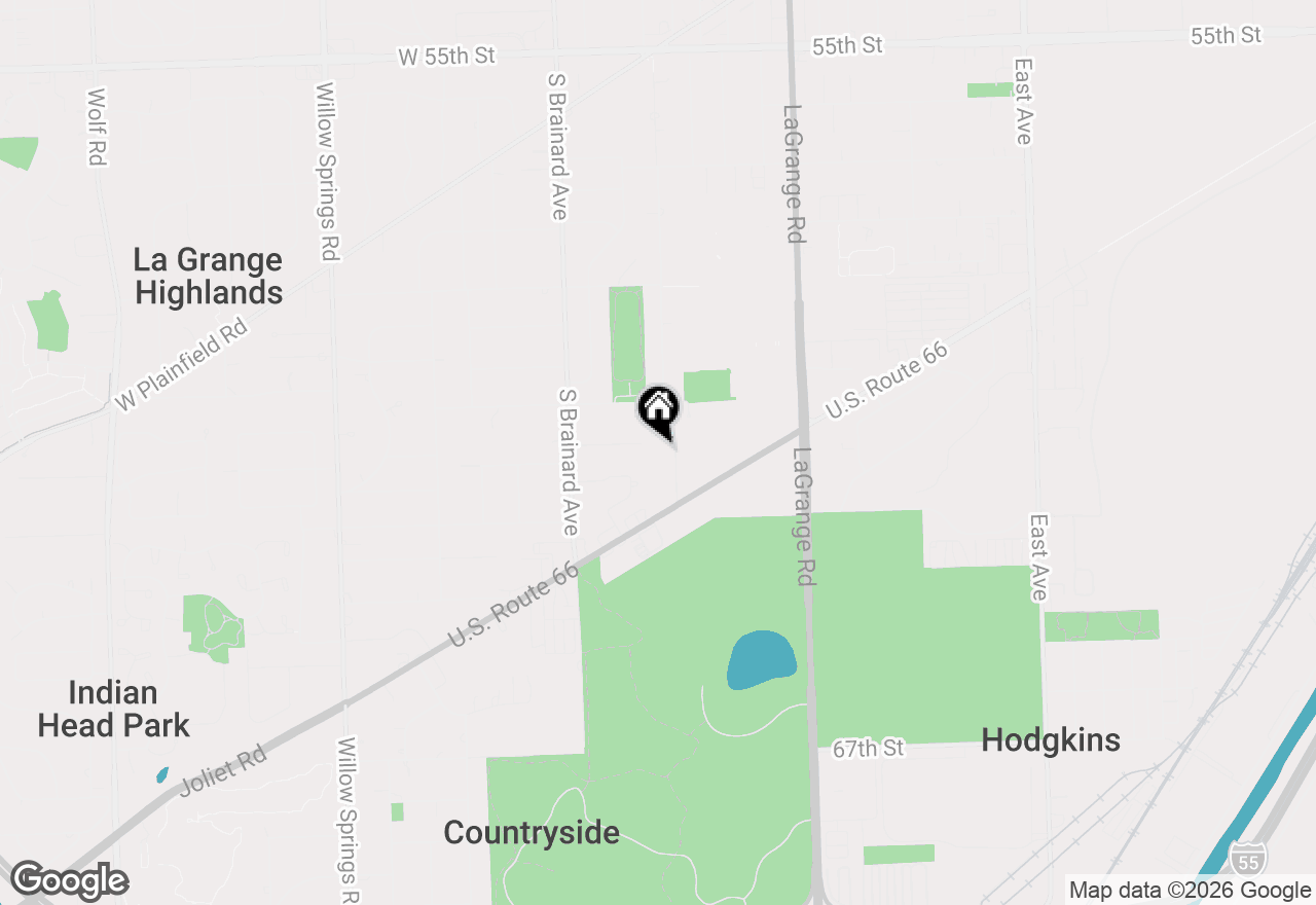 Map of 6126 S Kensington Avenue #C, Countryside, IL 60525