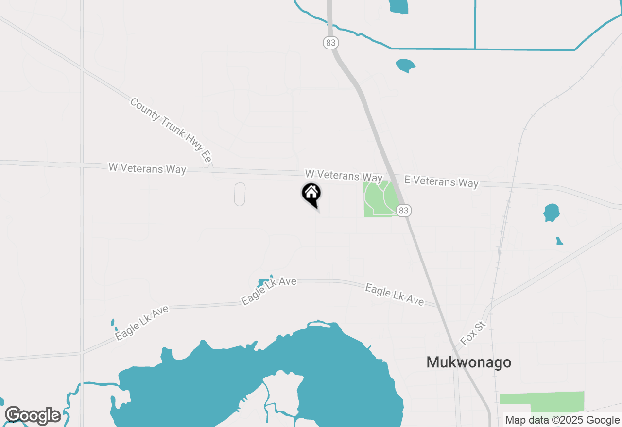 Map of 903 Meadow View Ln, Mukwonago, WI 53149