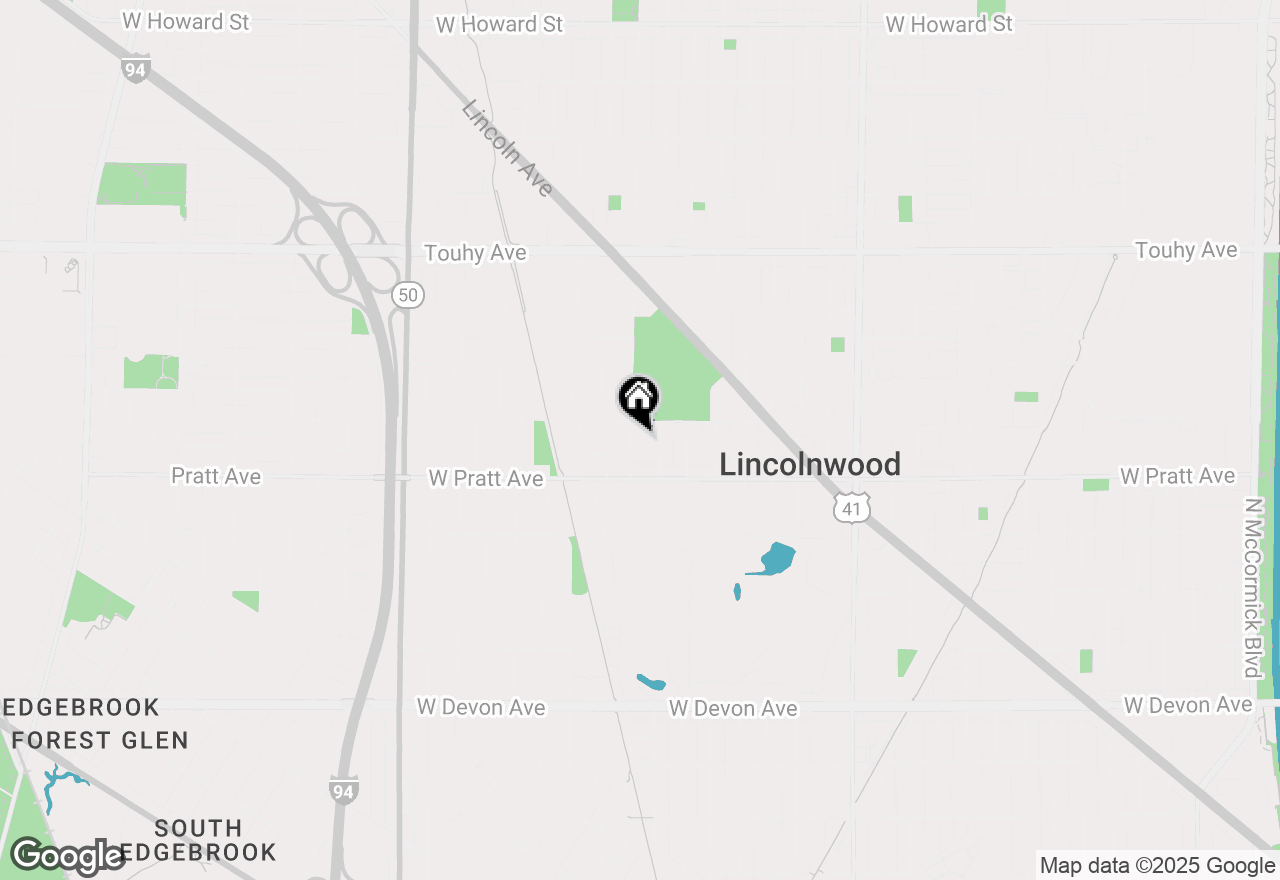 Map of (Address confidential), Lincolnwood, Illinois 60712