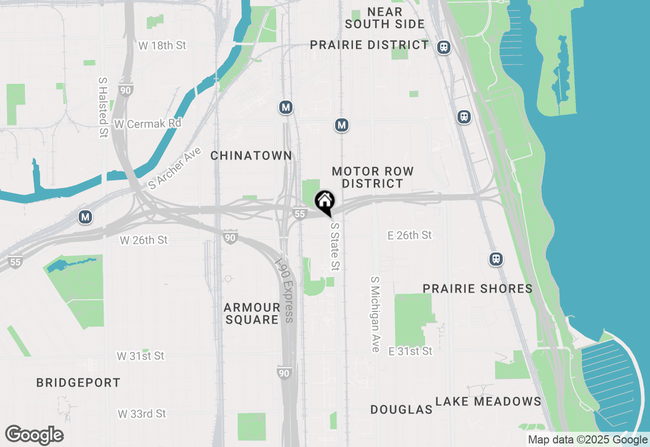 Map of 2545 S Dearborn Street #508, Chicago, IL 60616