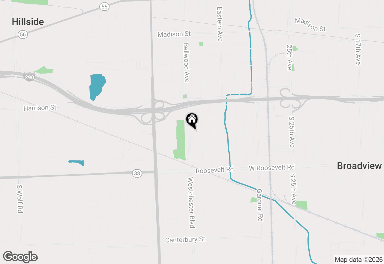 Map of 813 Westchester Boulevard, Westchester, IL 60154