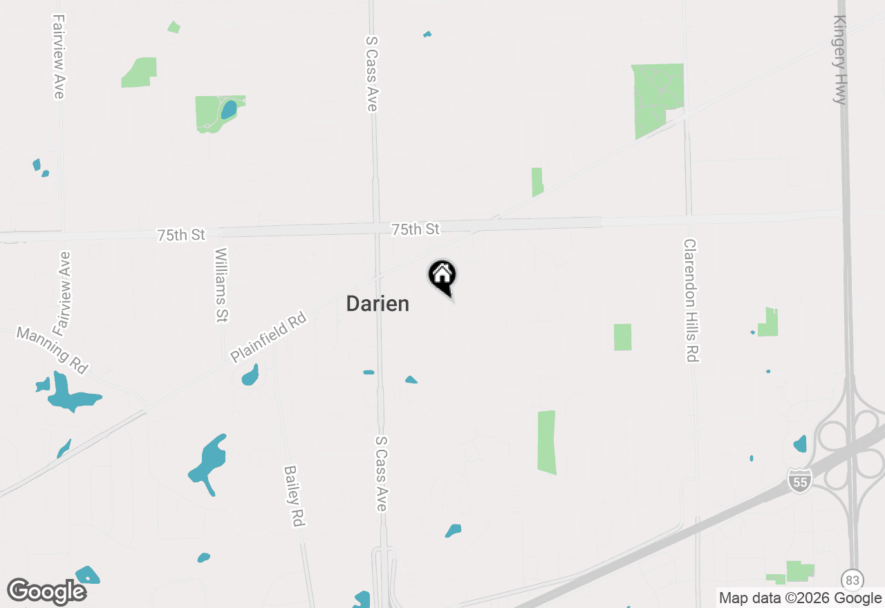 Map of 7706 Warwick Avenue, Darien, IL 60561