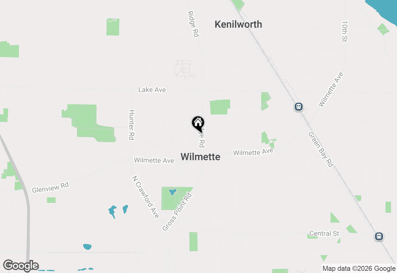 Map of 519 1/2 Ridge Road, Wilmette, IL 60091