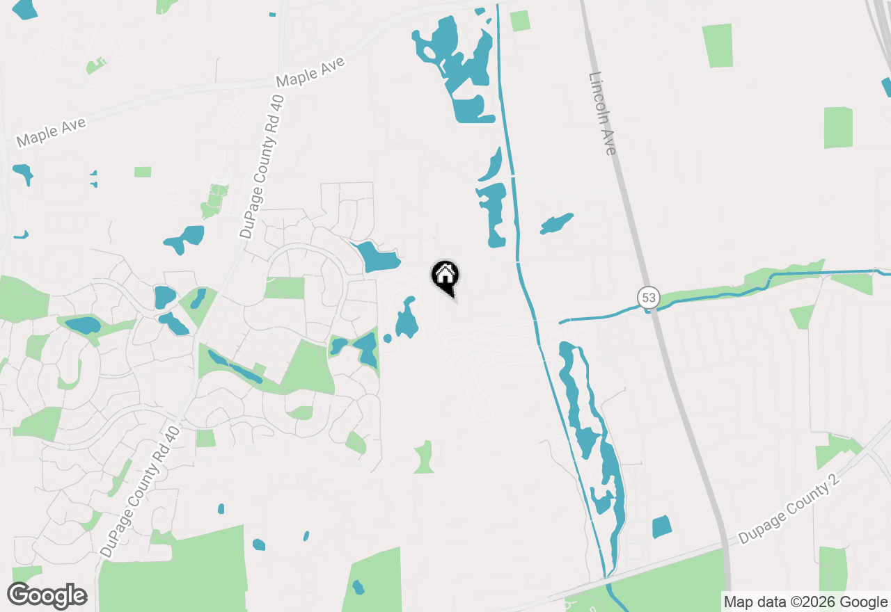 Map of (Address confidential), Lisle, Illinois 60532