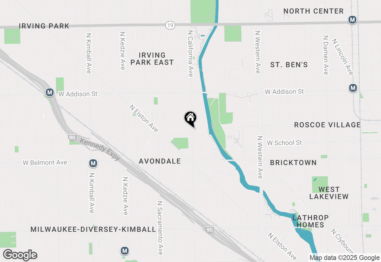 Map of 3320 N California Avenue, Chicago, IL 60618