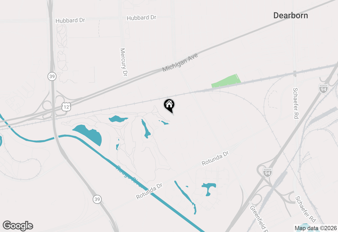 Map of 3851 Brewster Street, Dearborn, MI 48120