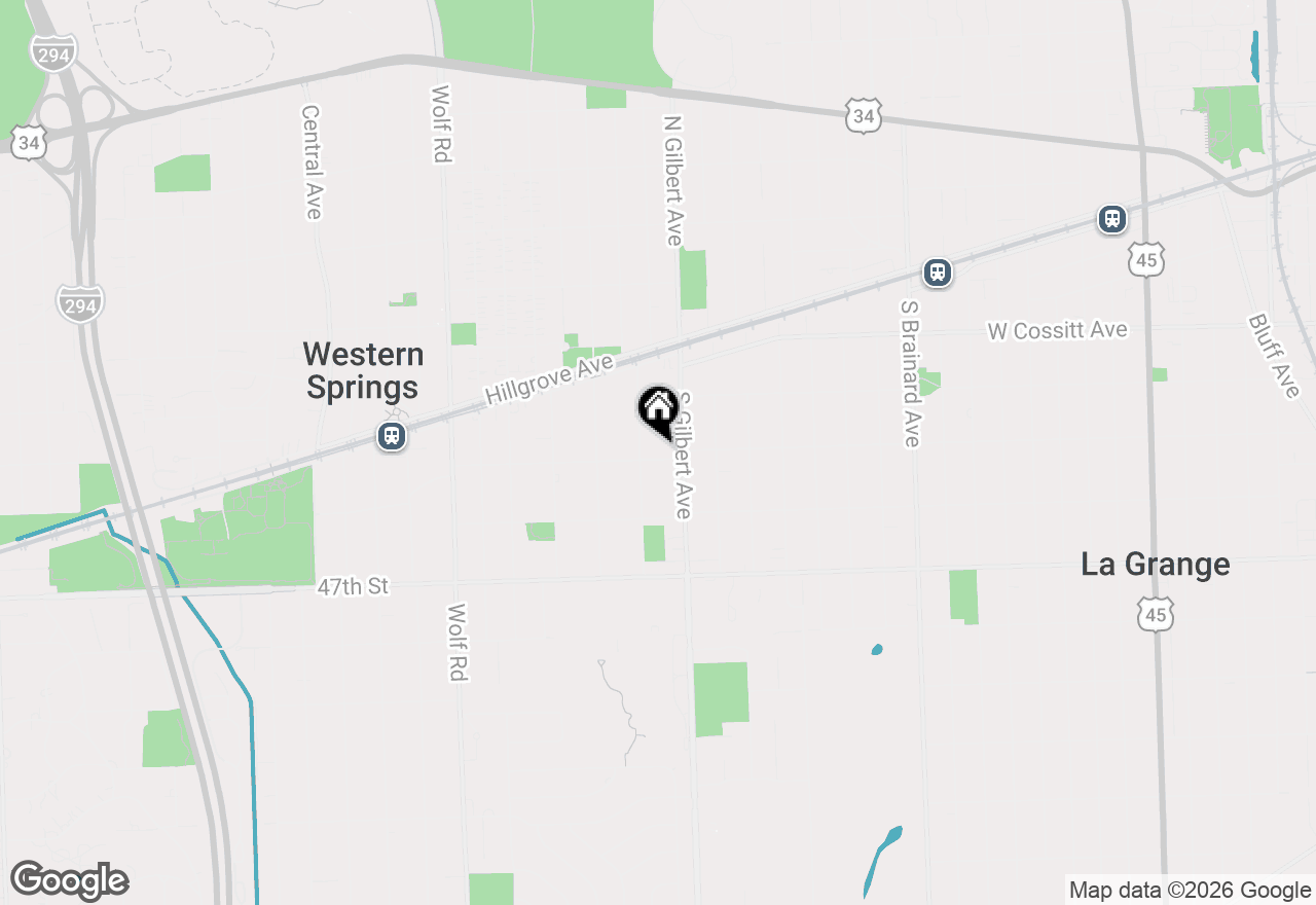 Map of 20 45th Street, Western Springs, IL 60558