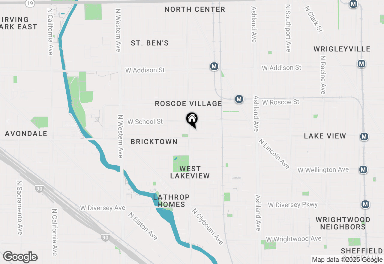 Map of 1951 W Melrose Street #1, Chicago, IL 60657