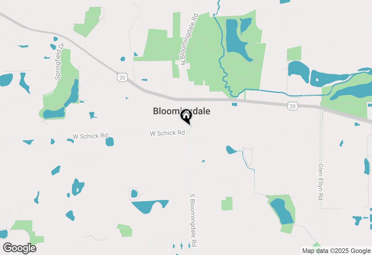 Map of 1 Tiffany Point, Bloomingdale, IL 60108