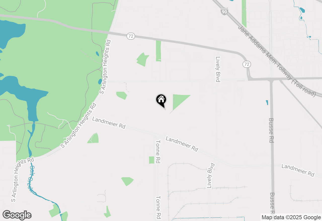 Map of 207 Basswood Drive, Elk Grove Village, IL 60007