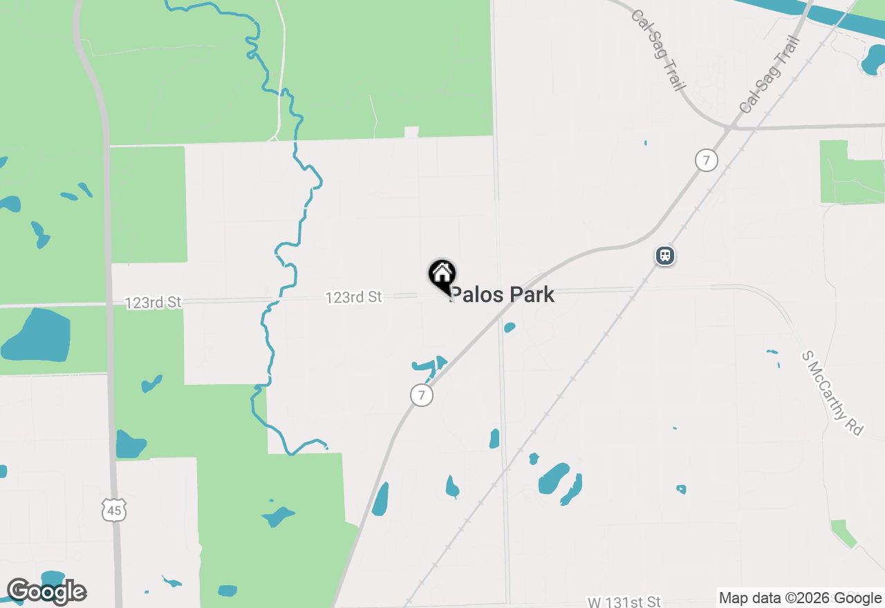 Map of 8711 W 123rd Street, Palos Park, IL 60464
