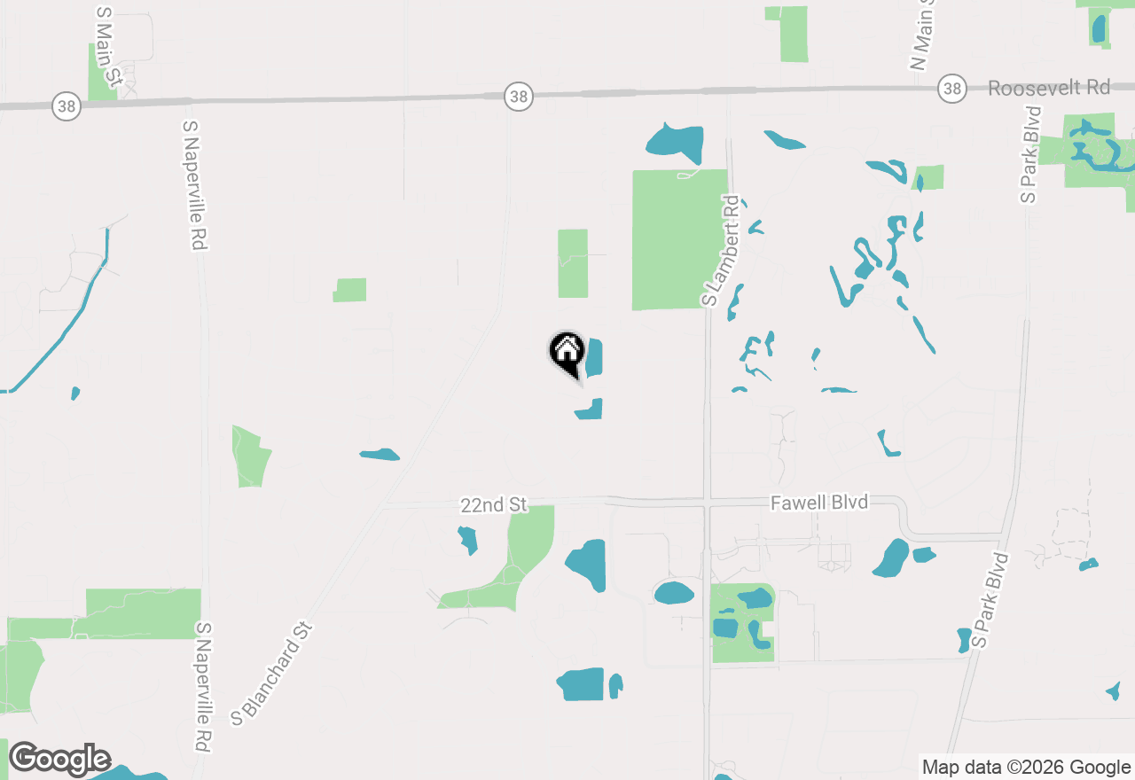 Map of 1613 Groton Court, Wheaton, IL 60189