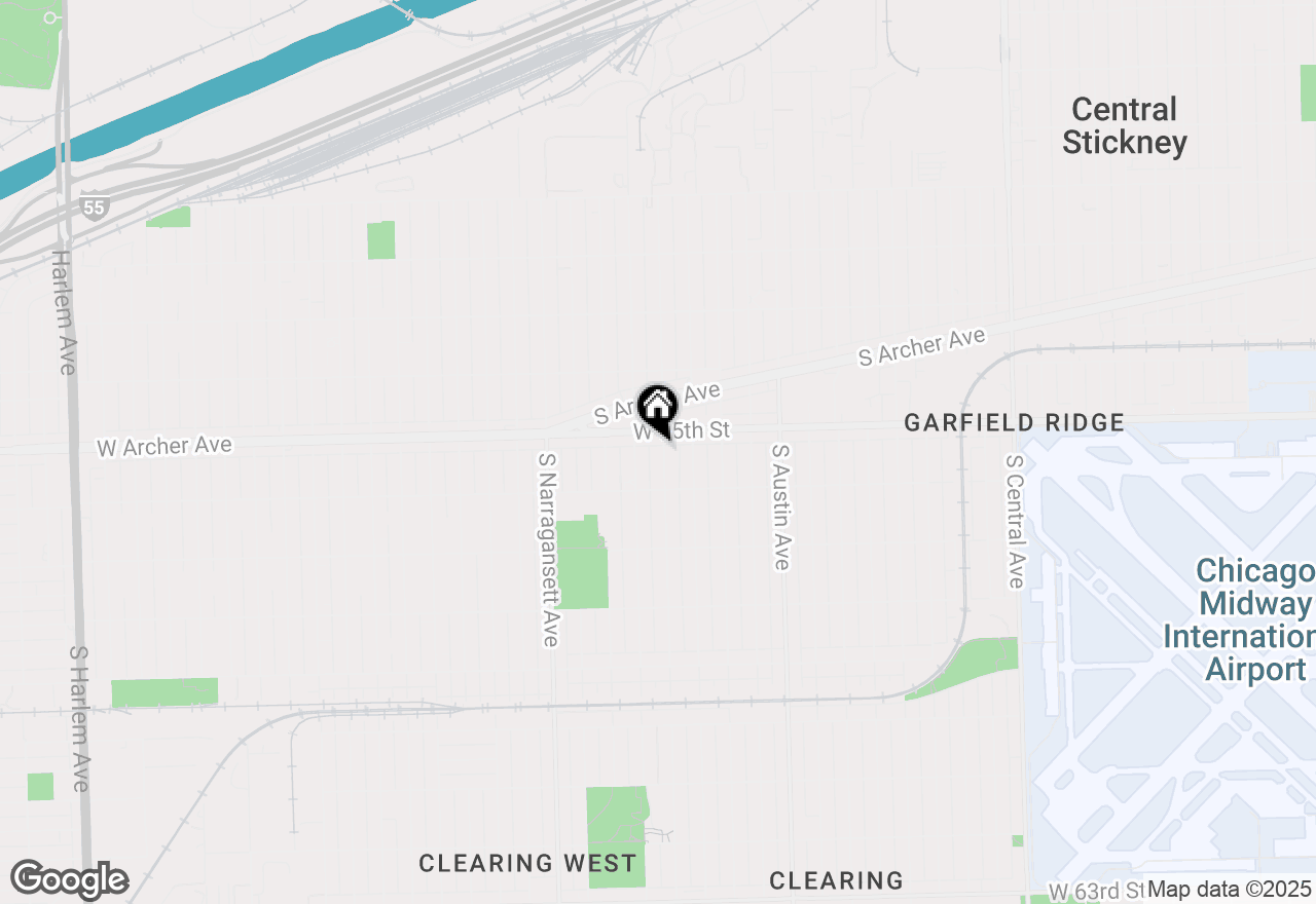 Map of 5518 S Melvina Avenue, Chicago, IL 60638