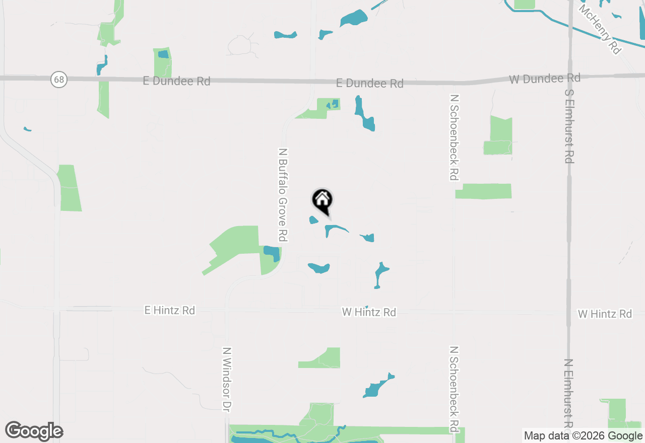 Map of 1610 Tahoe Circle Drive, Wheeling, IL 60090