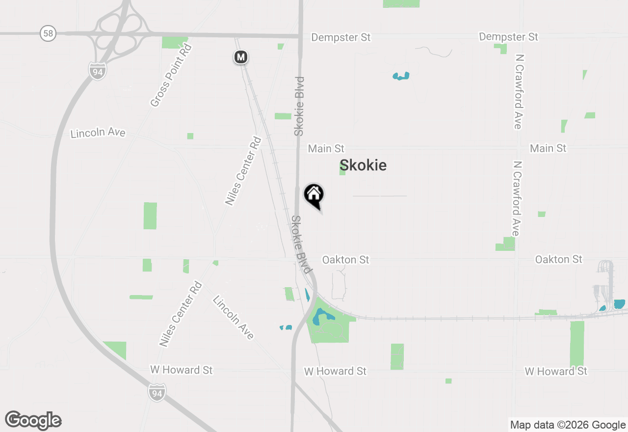 Map of 8135 Keating Avenue, Skokie, IL 60076