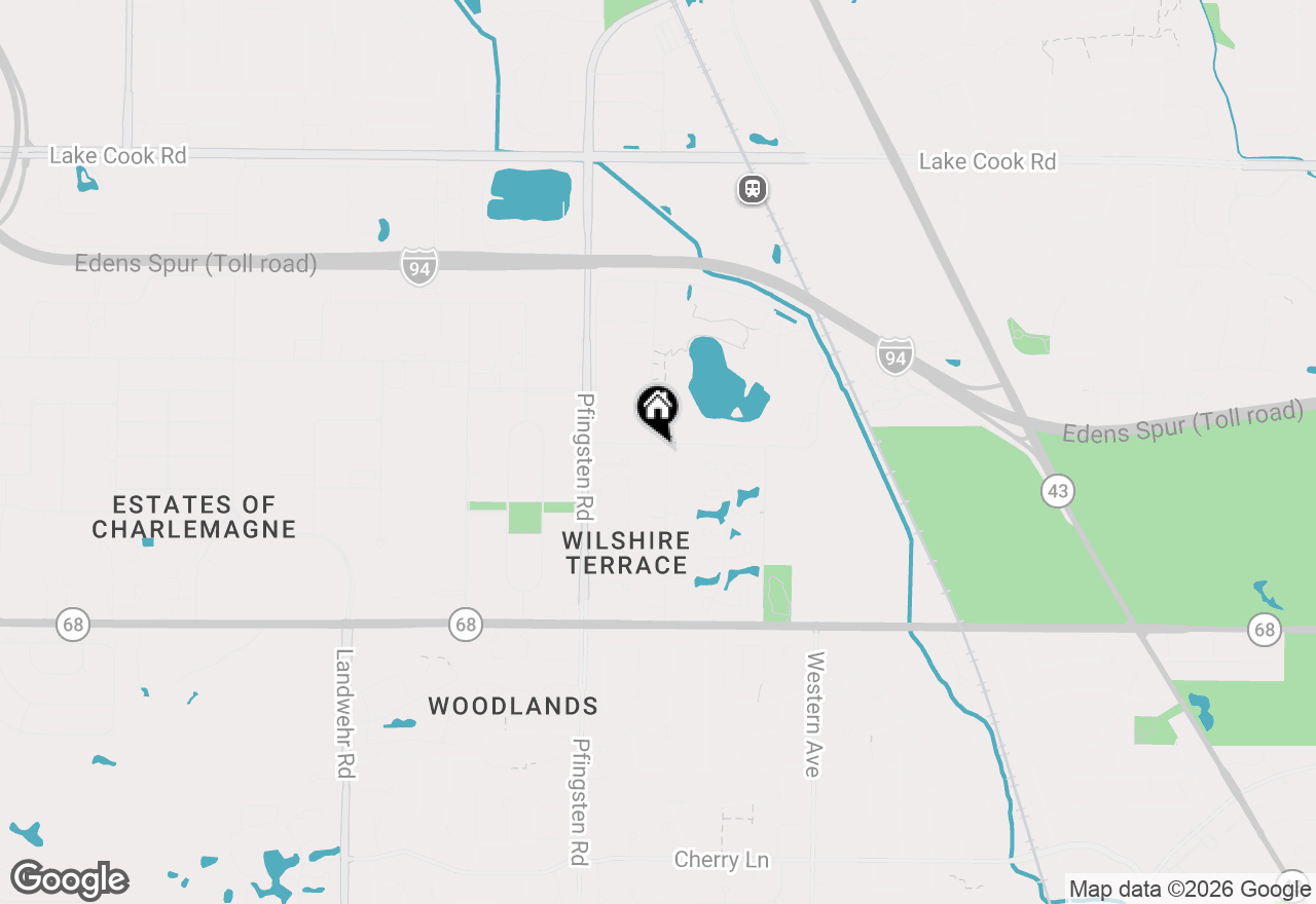 Map of 502 Greenwood Road, Northbrook, IL 60062