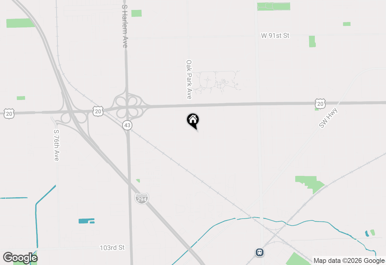 Map of 9627 Oak Park Avenue, Oak Lawn, IL 60453