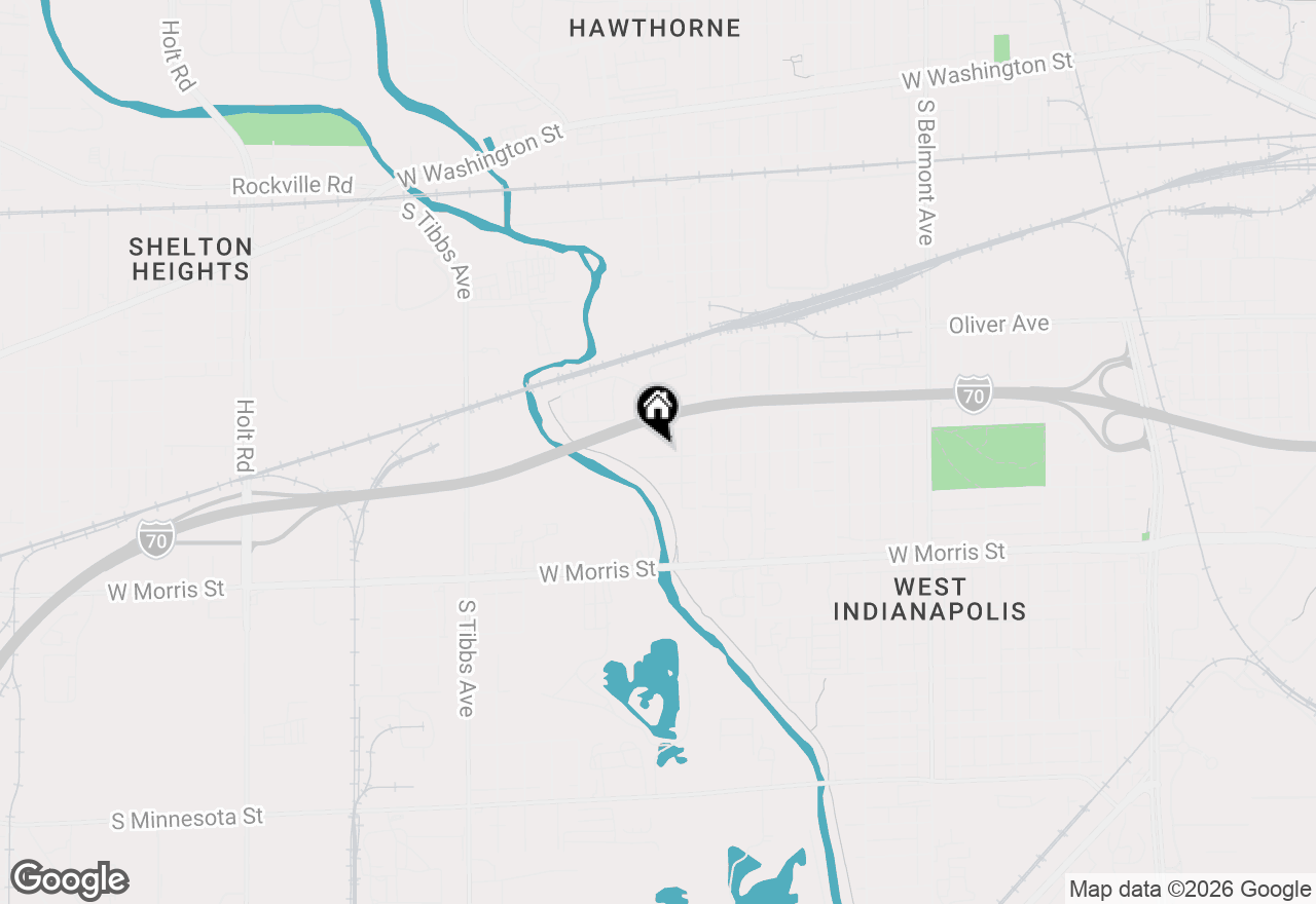 Map of 2816 W Ray Street, Indianapolis, IN 46221