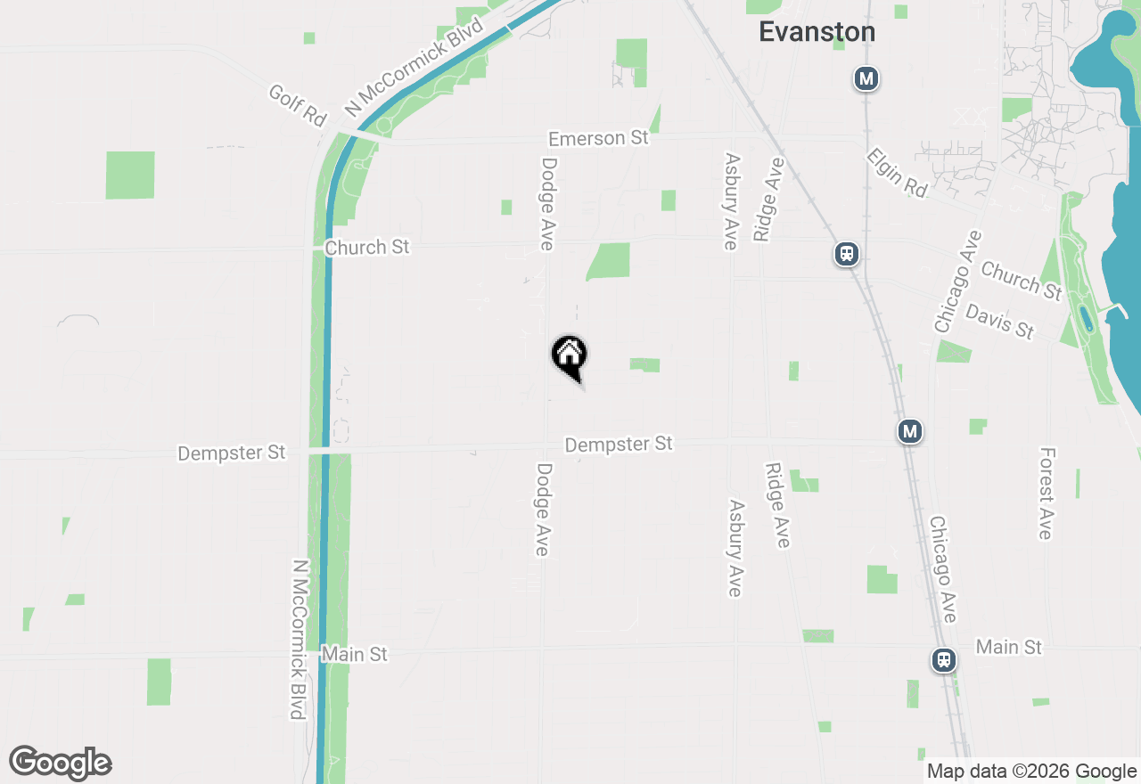 Map of 1811 Greenwood Street, Evanston, IL 60201