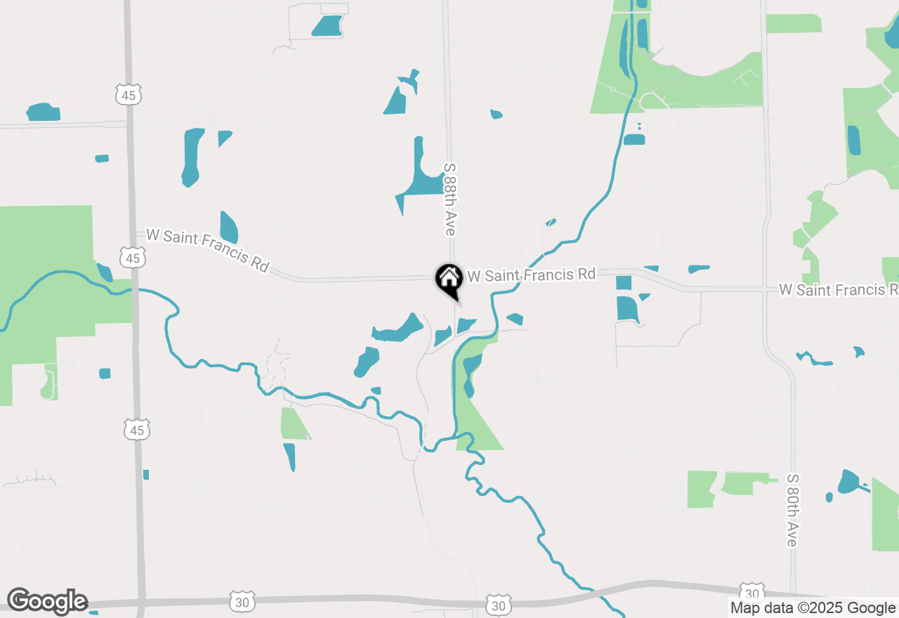 Map of 20375 Grosse Point Drive, Frankfort, IL 60423