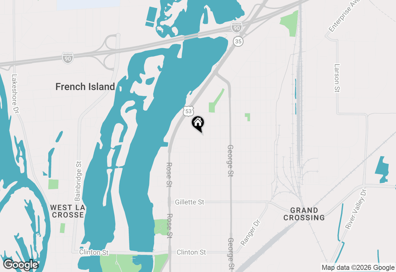 Map of 2107 Liberty St, La Crosse, WI 54601