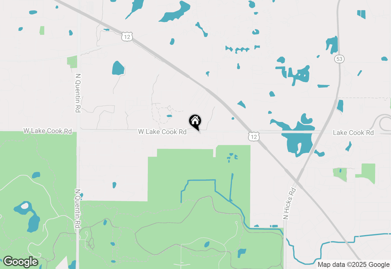 Map of 2390 N Newberry Lane, Palatine, IL 60074