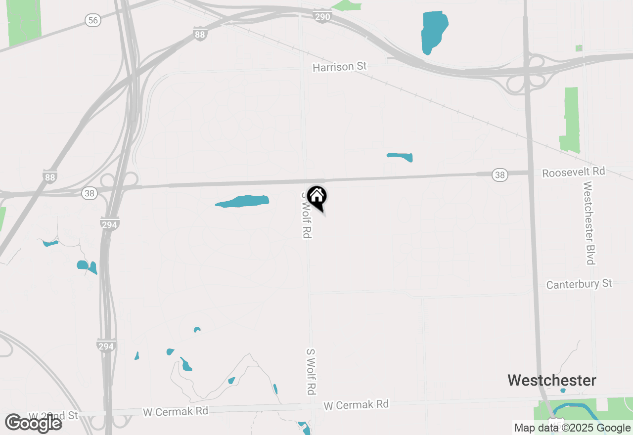 Map of 1316 Heidorn Avenue, Westchester, IL 60145