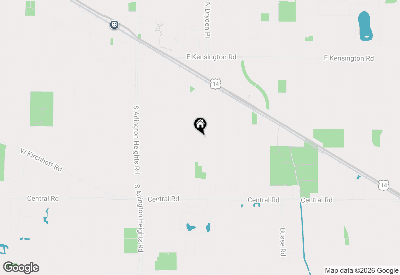 Map of 627 S Lincoln Lane, Arlington Heights, IL 60005