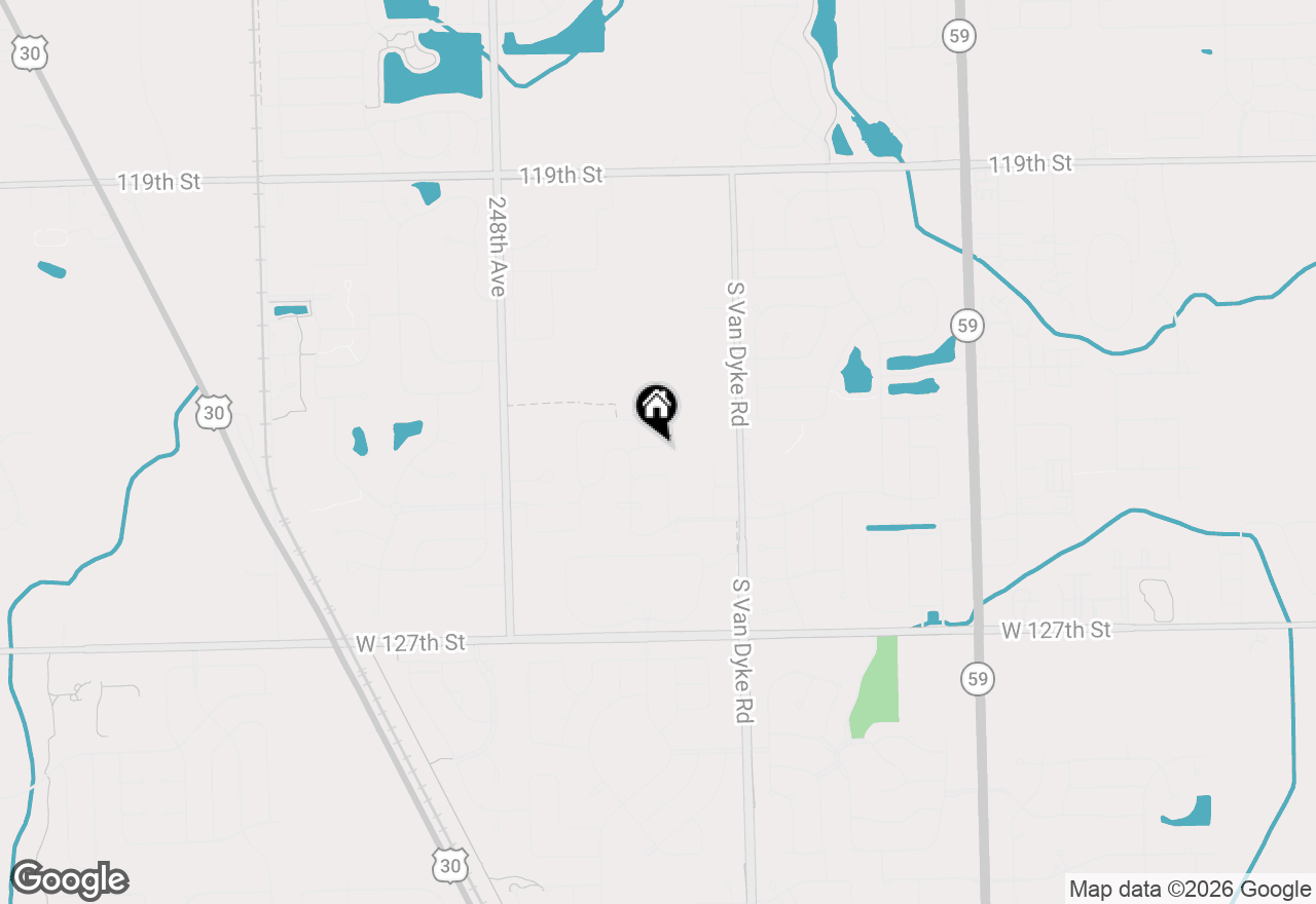 Map of 12916 S Mason Lane, Plainfield, IL 60585
