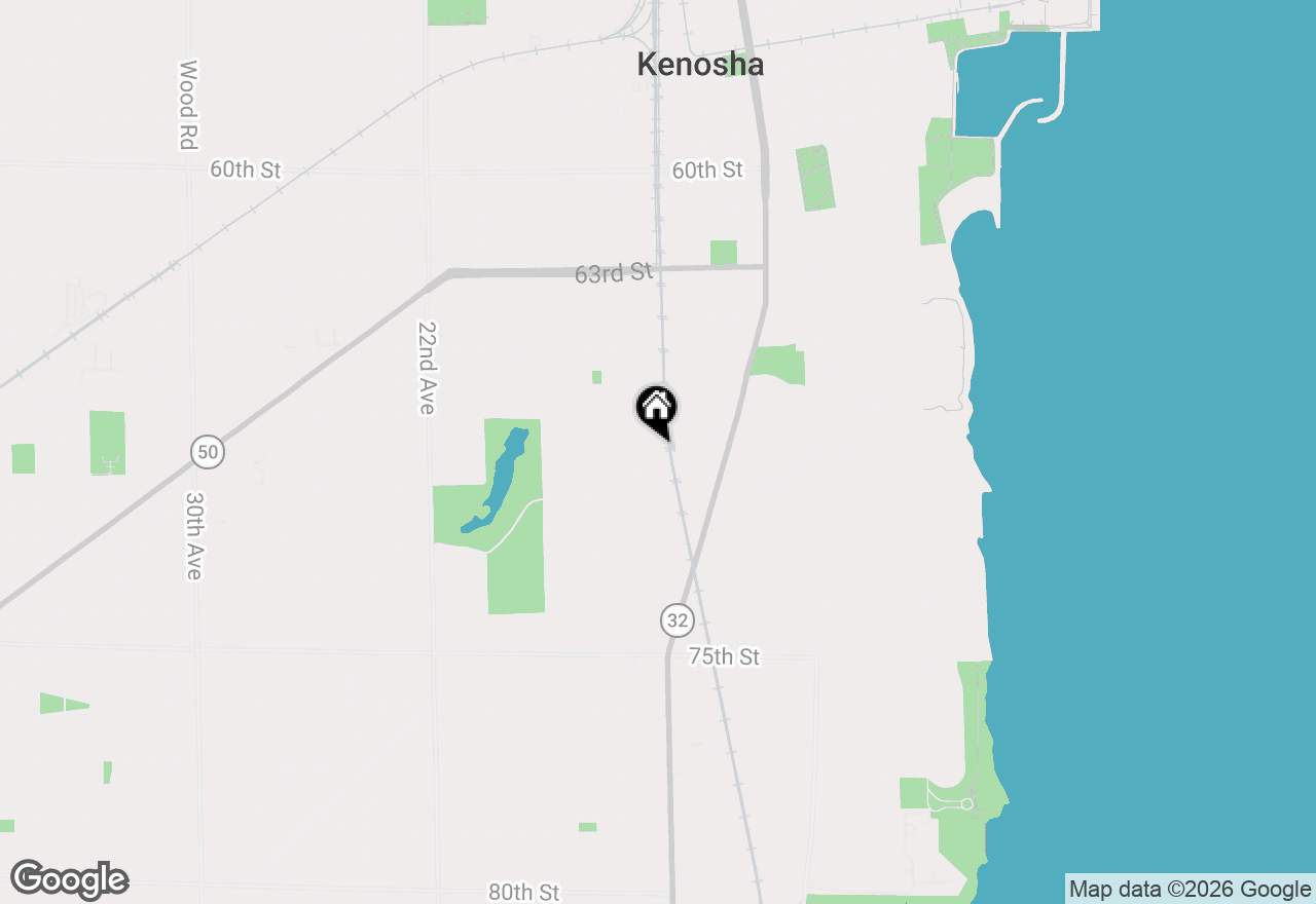 Map of 1315 67th Pl, Kenosha, WI 53143