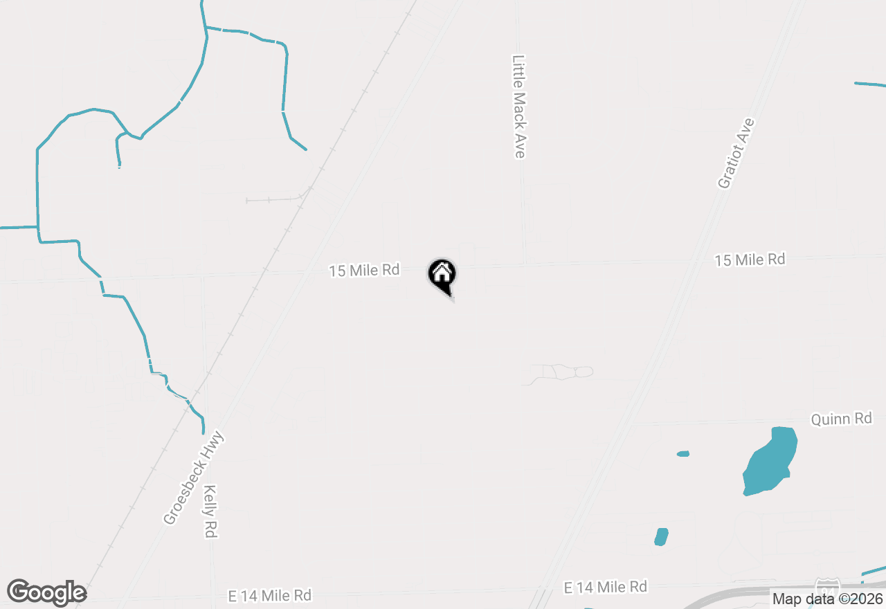 Map of 20158 Abrahm Street, Clinton Township, MI 48035