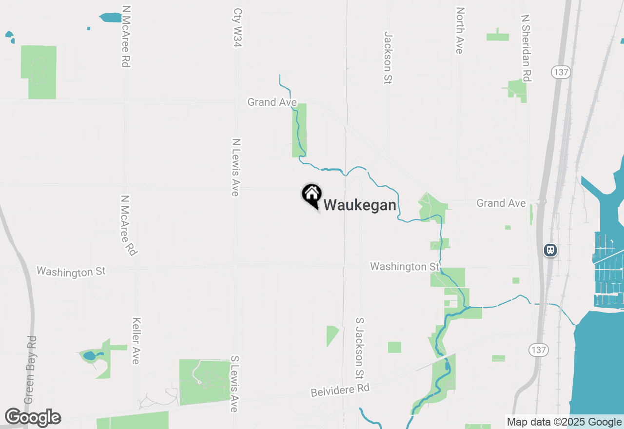 Map of 1413 W Monroe Street, Waukegan, IL 60085