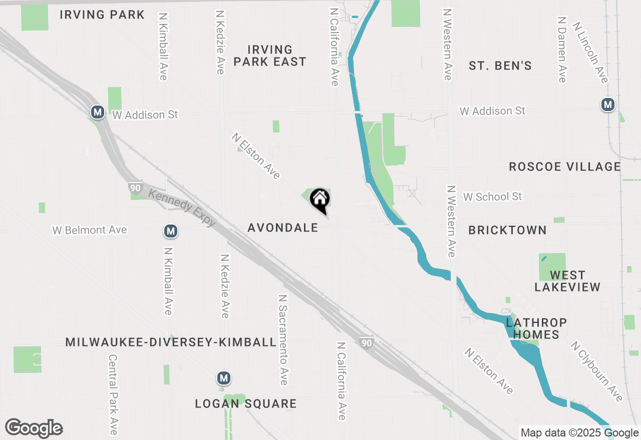 Map of 3224 N Elston Avenue #2S, Chicago, IL 60618