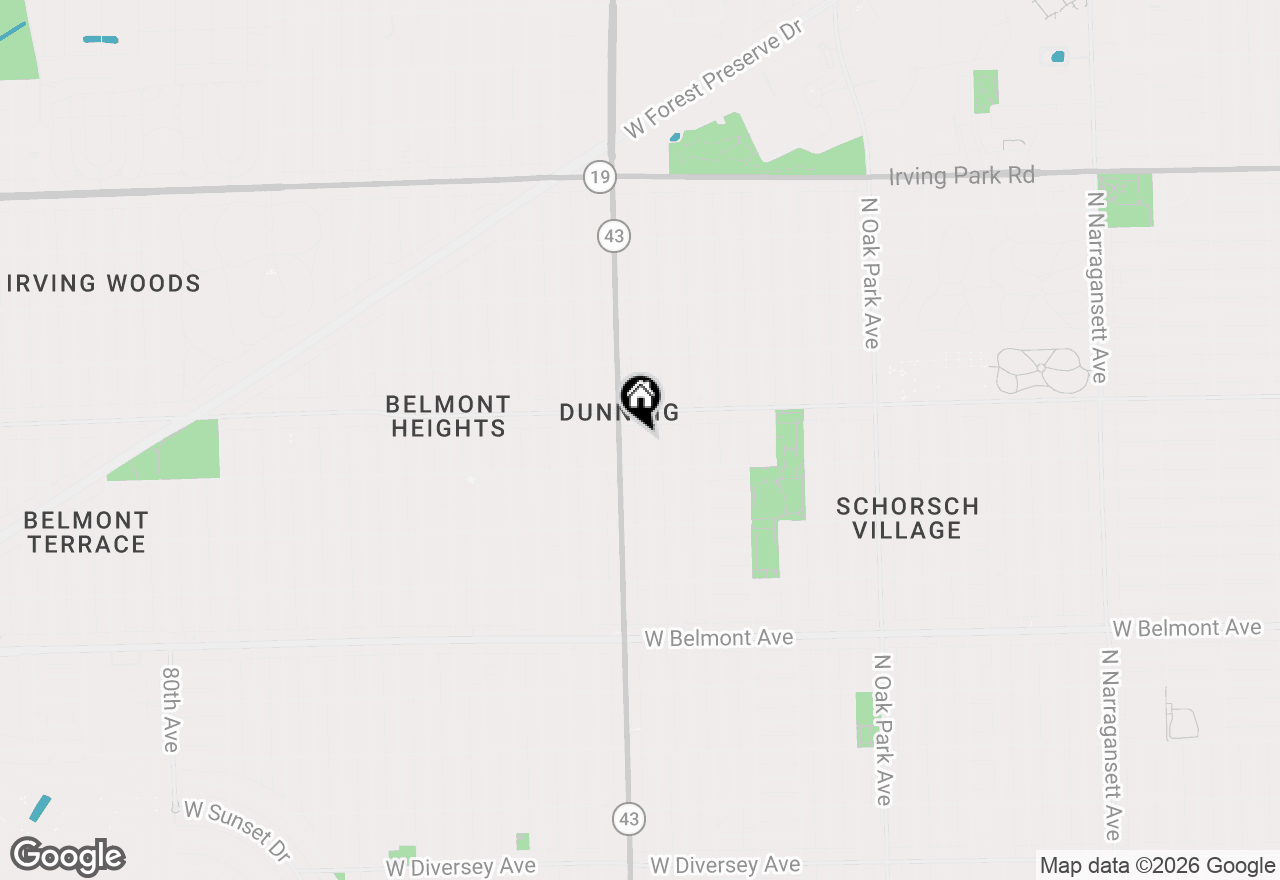 Map of 3528 N Neva Avenue, Chicago, IL 60634