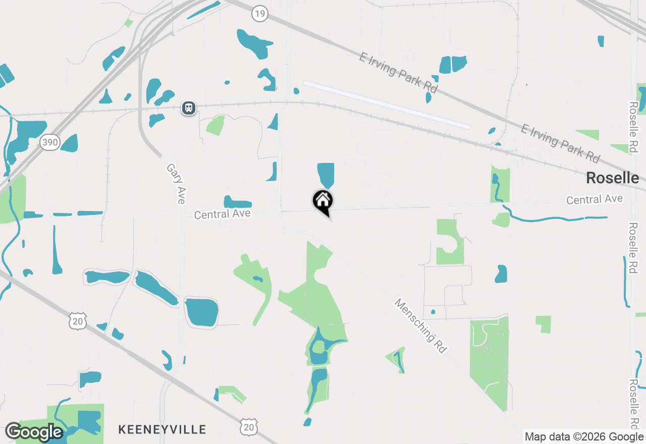 Map of 1040 Borden Drive, Roselle, IL 60172