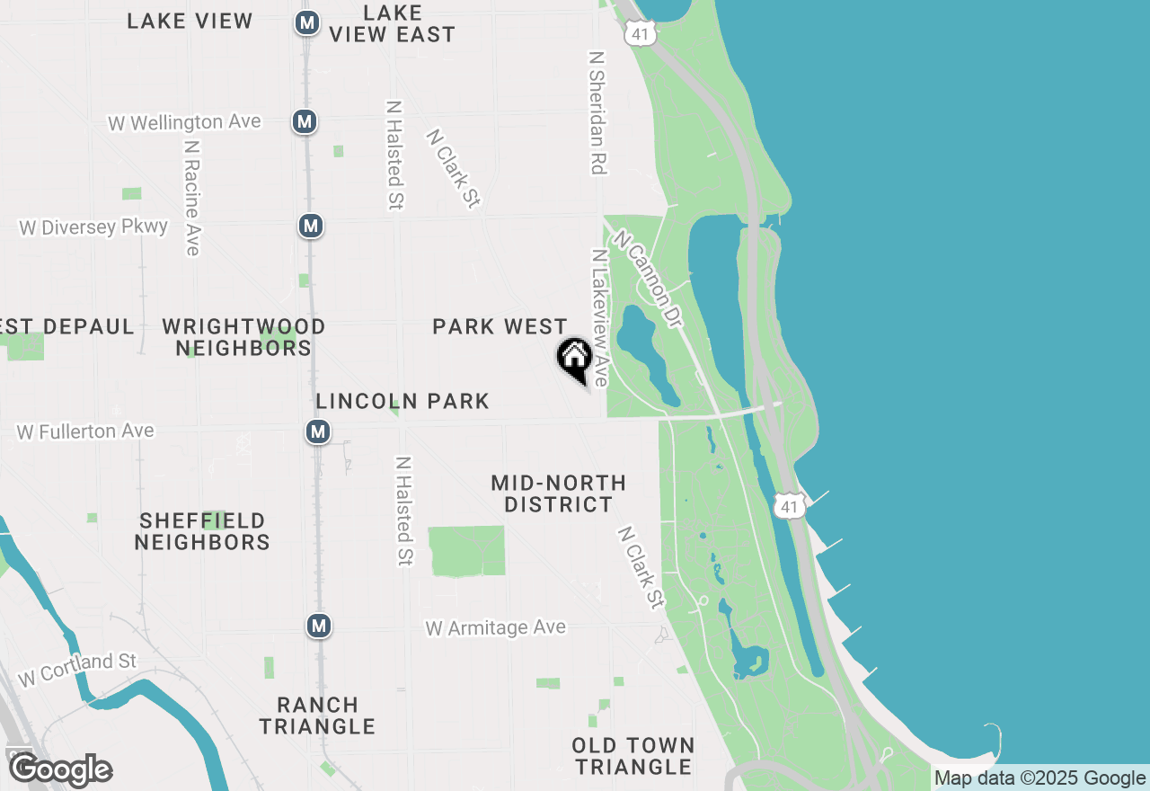 Map of 2431 N Clark Street #P-104, Chicago, IL 60614