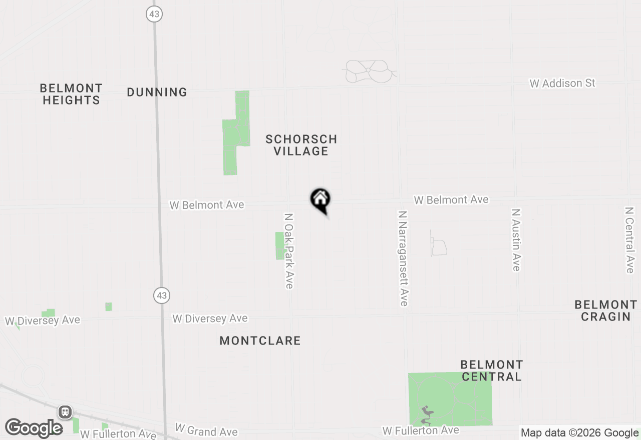 Map of 3121 N Normandy Avenue, Chicago, IL 60634