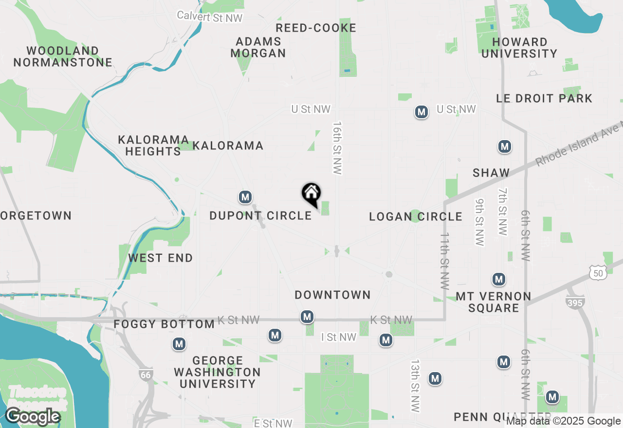 Map of 1500 17th Street Nw #1, Washington, DC 20036