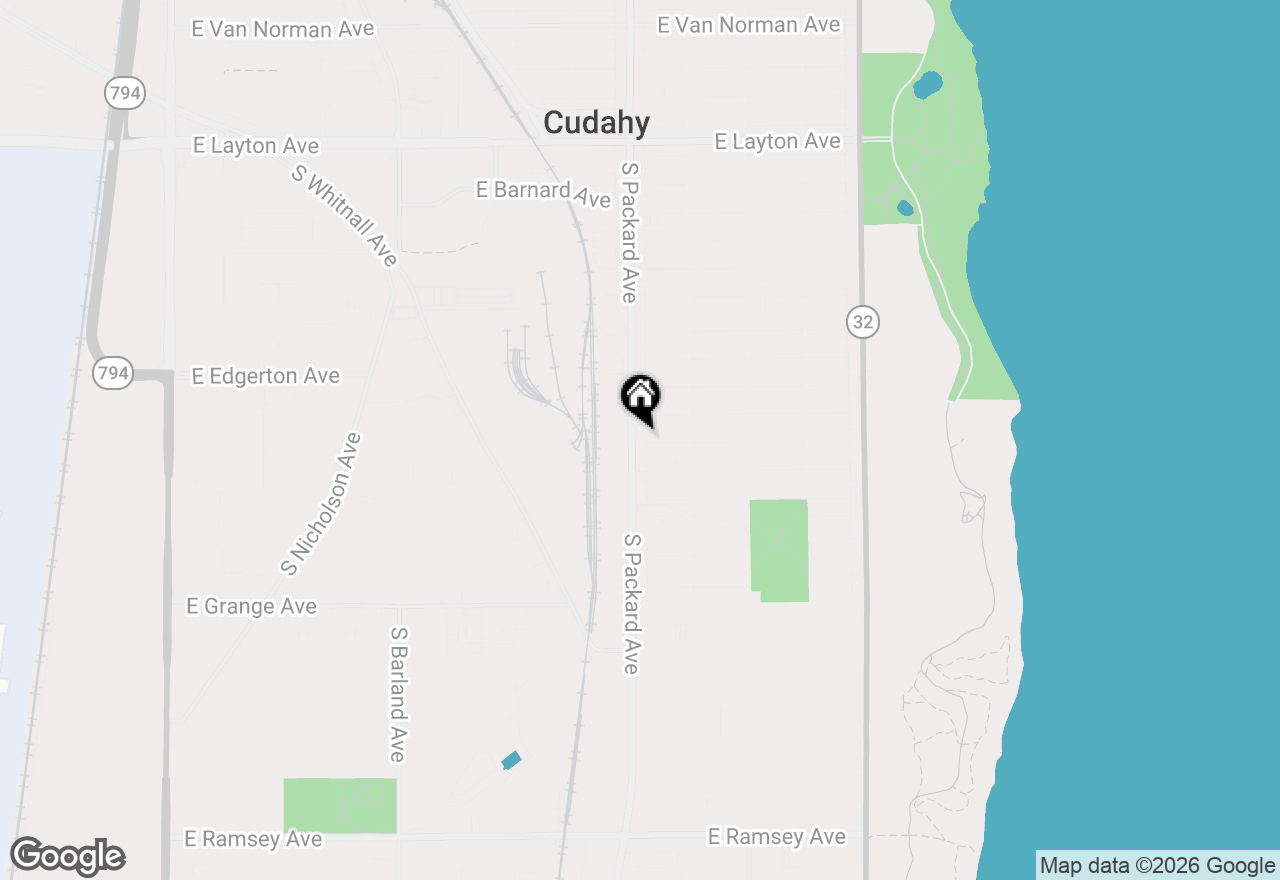 Map of 5210 S Packard Ave, Cudahy, WI 53110
