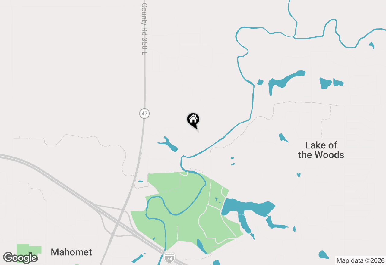 Map of 1309 Wildwood Lane, Mahomet, IL 61853