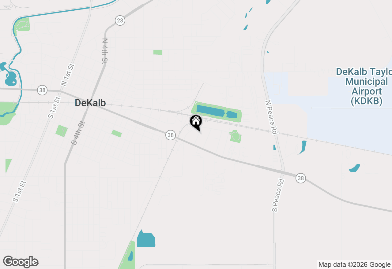 Map of 139 Elm Street, Dekalb, IL 60115