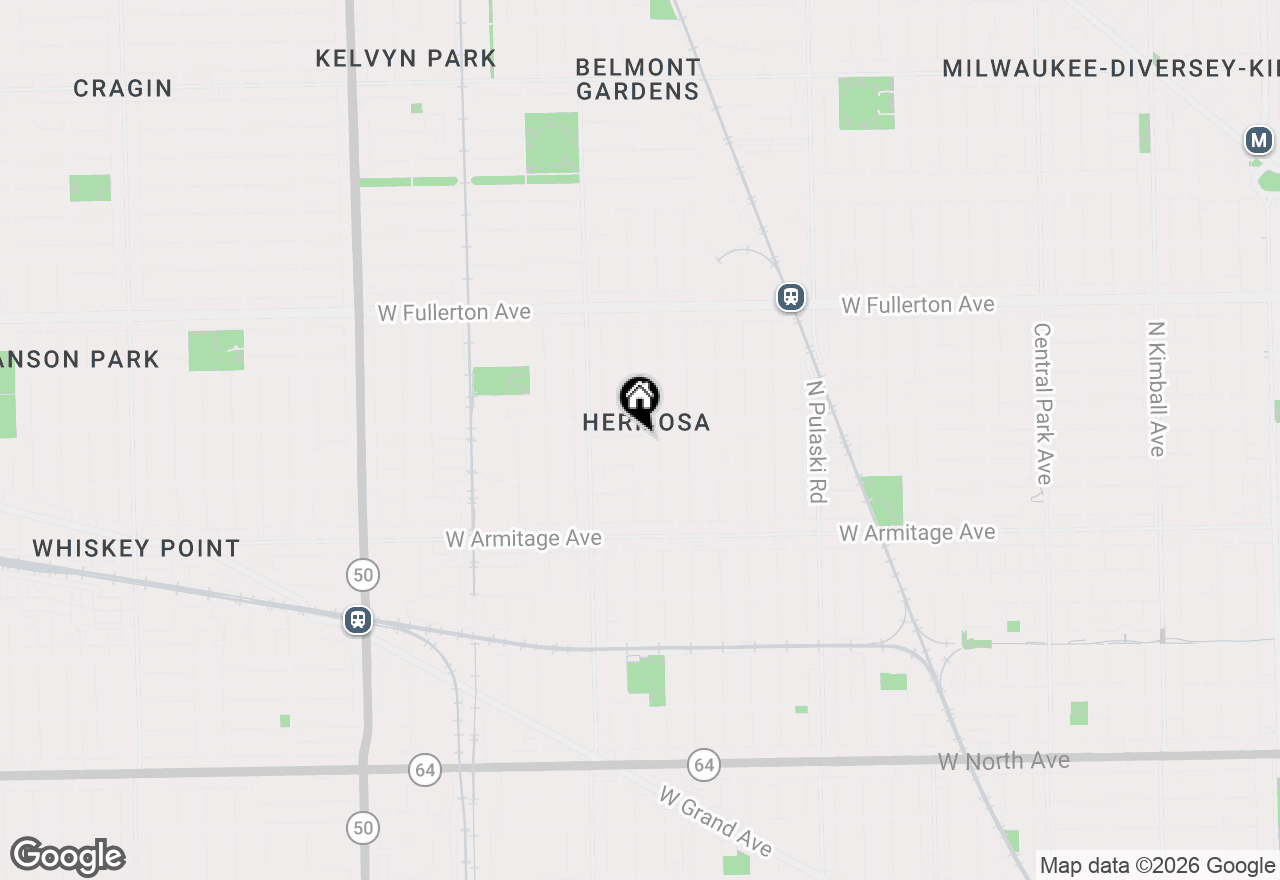 Map of 2138 N Kildare Avenue #GARDEN, Chicago, IL 60639