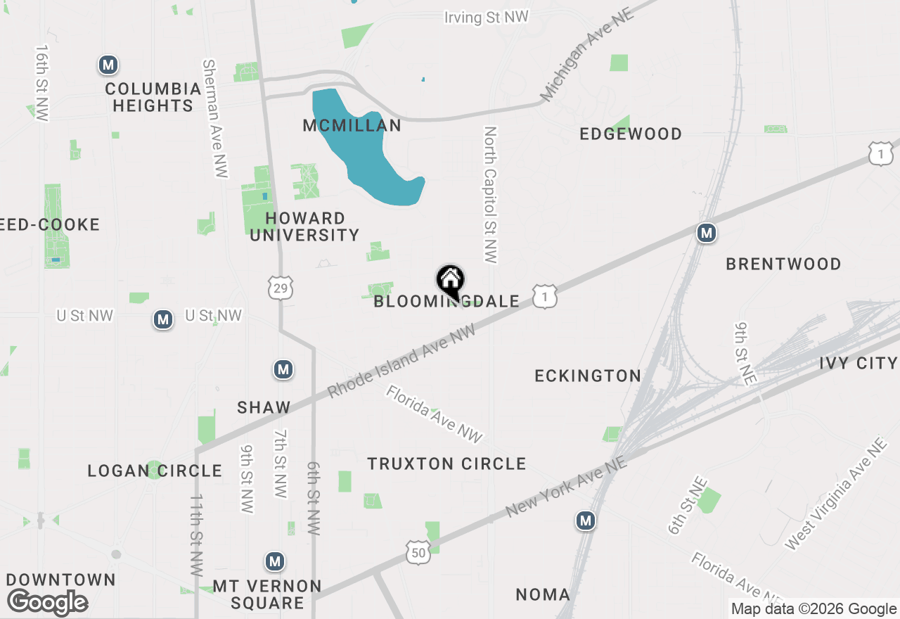 Map of 77 U Street Nw #2, Washington, DC 20001