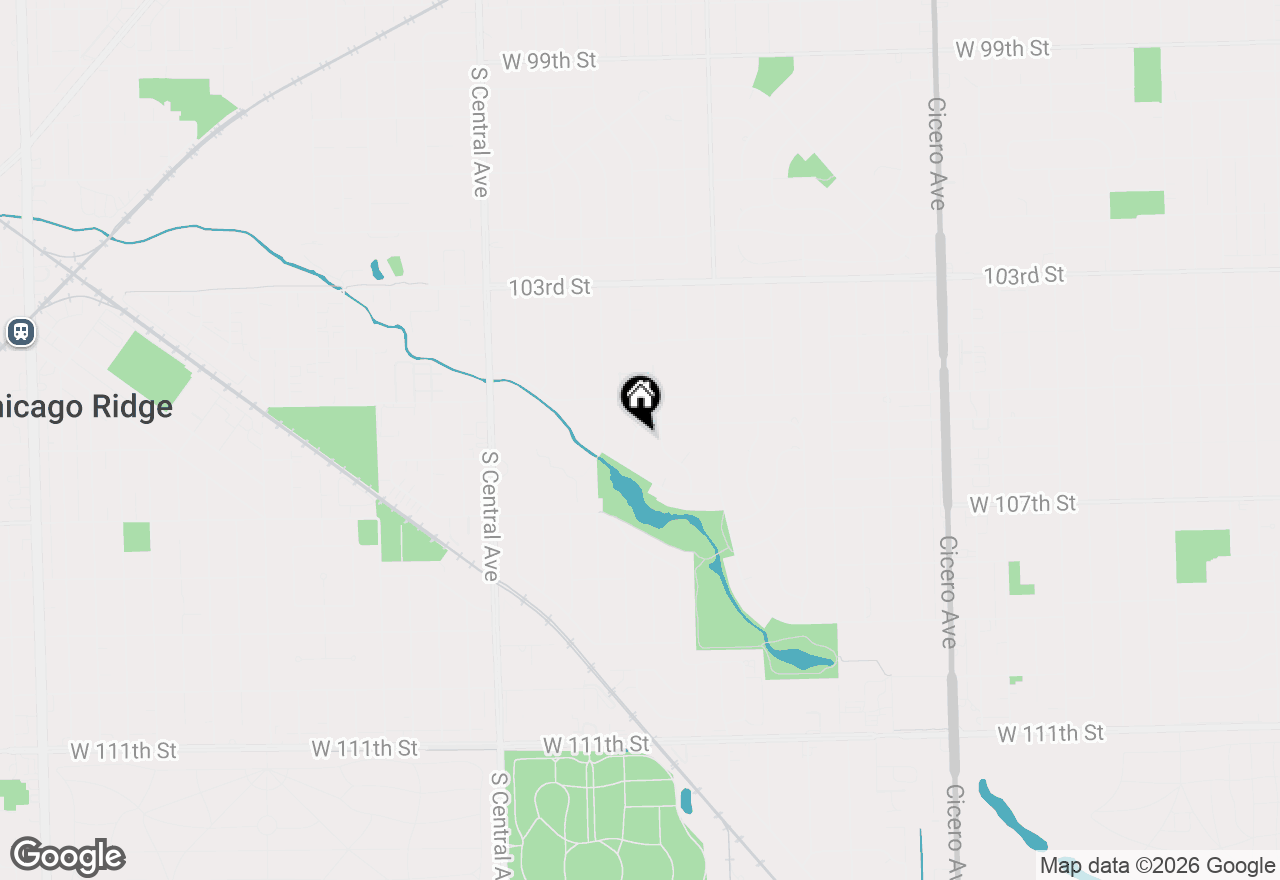 Map of 10529 Lorel Avenue, Oak Lawn, IL 60453