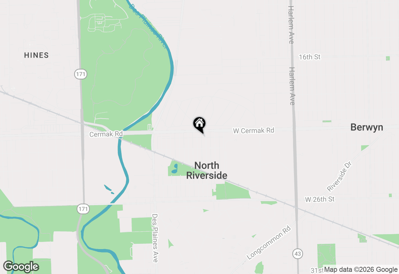 Map of 2219 Burr Oak Avenue, North Riverside, IL 60546